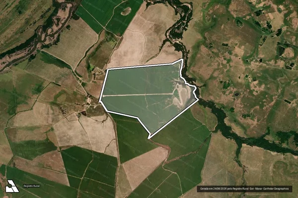 Imagem de satélite de Granja Santa Catarina - Parte 3 em Uruguaiana - RS