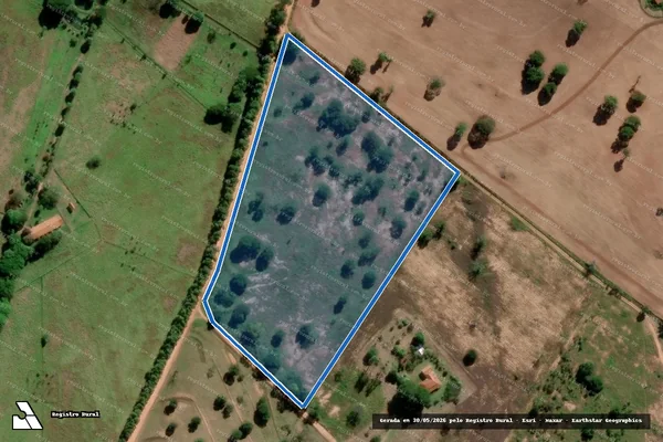 Imagem de satélite de Fazenda Ribeirão Preto - Gleba 6 em Arandu - SP
