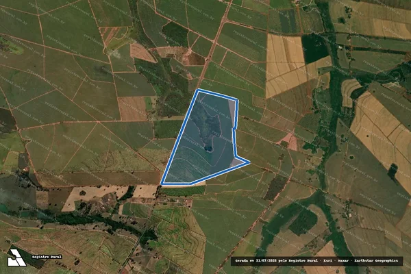 Imagem de satélite de Fazenda Santa Luzia - 2497 Gleba ?A? em Tabapuã - SP