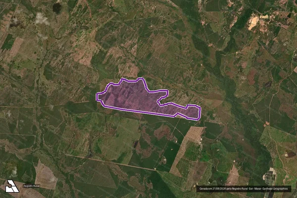 Imagem de satélite — Desmatamento ano-PRODES 2000 - Nossa Senhora do Livramento/MT