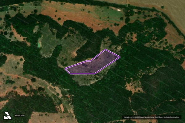 Imagem de satélite — Desmatamento ano-PRODES 2000 - Serranópolis/GO