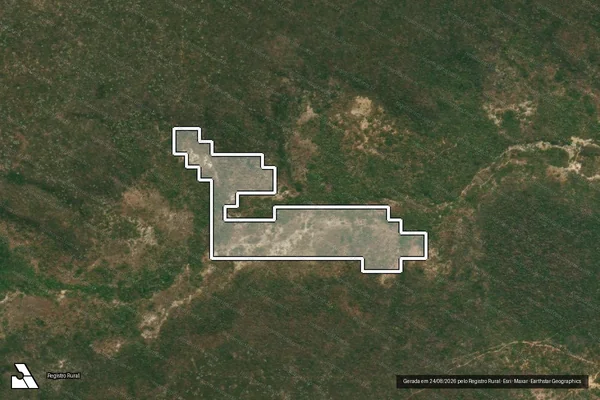 Imagem de satélite — Desmatamento ano-PRODES 2000 - Santo Antônio do Retiro/MG