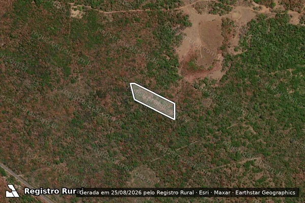 Imagem de satélite — Desmatamento ano-PRODES 2000 - Tanque do Piauí/PI