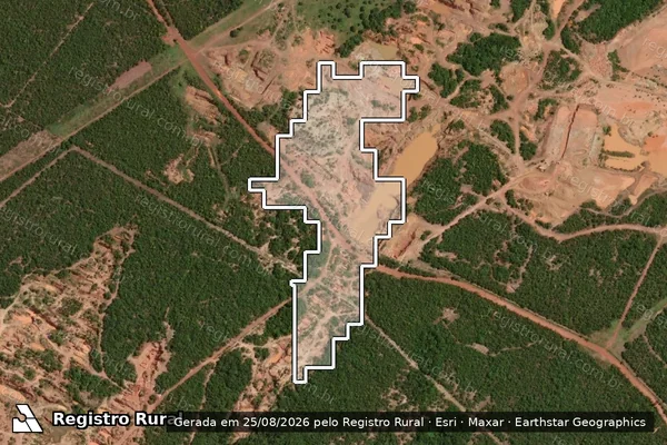 Imagem de satélite — Desmatamento ano-PRODES 2000 - Nossa Senhora do Livramento/MT
