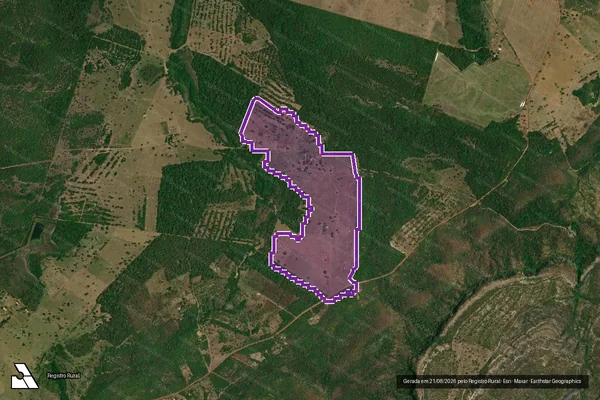 Imagem de satélite — Desmatamento ano-PRODES 2000 - Cuiabá/MT