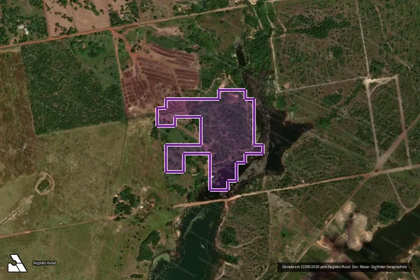 Imagem de satélite — Desmatamento ano-PRODES 2000 - Cuiabá/MT