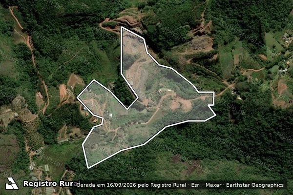 Imagem de satélite — Desmatamento ano-PRODES 2000 - Santa Leopoldina/ES