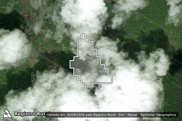 Imagem de satélite — Desmatamento ano-PRODES 2007 - Tartarugalzinho/AP