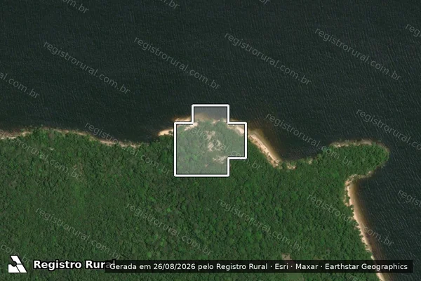 Imagem de satélite — Desmatamento ano-PRODES 2007 - Santarém/PA