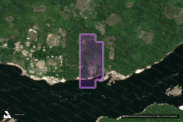 Imagem de satélite — Desmatamento ano-PRODES 2007 - Santa Isabel do Rio Negro/AM