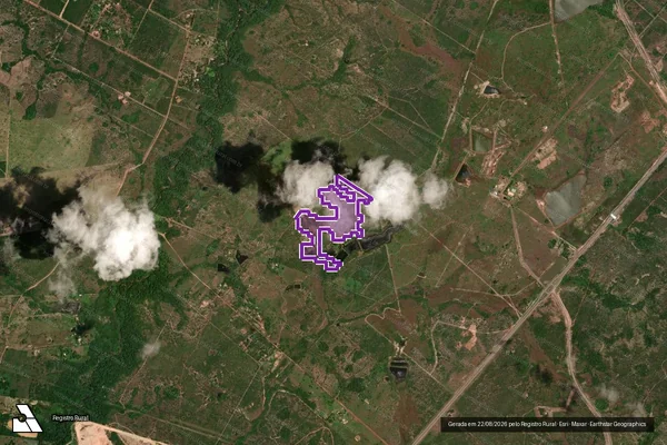 Imagem de satélite — Desmatamento ano-PRODES 2000 - Cuiabá/MT