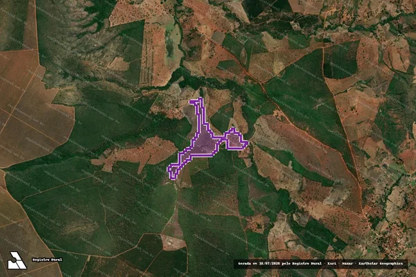 Imagem de satélite — Desmatamento ano-PRODES 2000 - Diamantina/MG