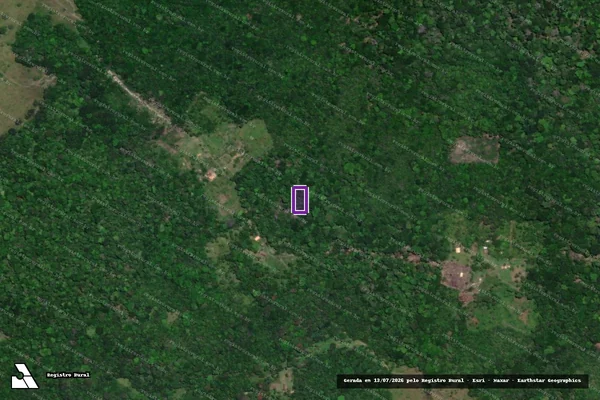 Imagem de satélite — Desmatamento ano-PRODES 2007 - Cachoeira do Arari/PA
