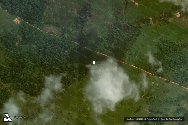 Imagem de satélite — Desmatamento ano-PRODES 2007 - Porto Acre/AC