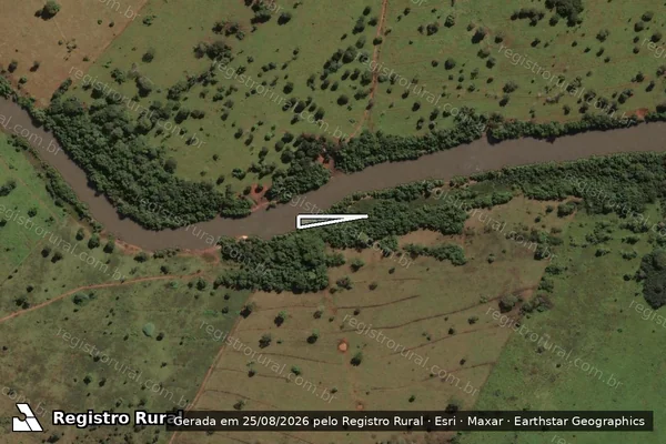 Imagem de satélite — Desmatamento ano-PRODES 2000 - Lagoa Santa/GO
