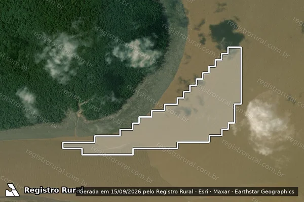 Imagem de satélite — Desmatamento ano-PRODES 2007 - Amapá/AP