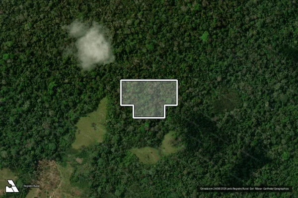 Imagem de satélite — Desmatamento ano-PRODES 2007 - Assis Brasil/AC