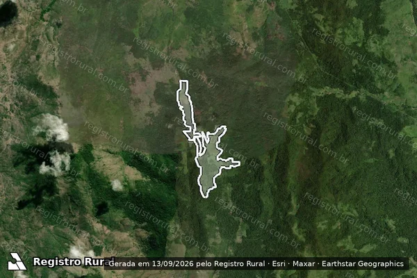 Imagem de satélite — Desmatamento ano-PRODES 2000 - Pau Brasil/BA
