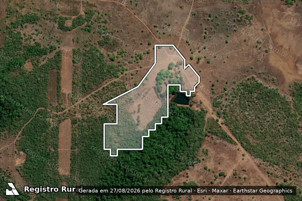 Imagem de satélite — Desmatamento ano-PRODES 2000 - Santa Rita do Tocantins/TO
