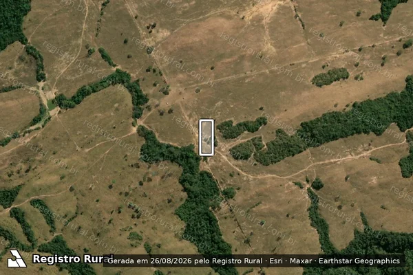 Imagem de satélite — Desmatamento ano-PRODES 2000 - Chapada dos Guimarães/MT