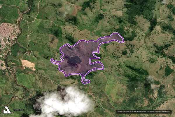 Imagem de satélite — Desmatamento ano-PRODES 2000 - Iguaí/BA