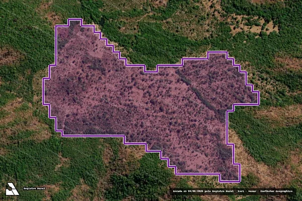 Imagem de satélite — Desmatamento ano-PRODES 2000 - Fazenda Nova/GO