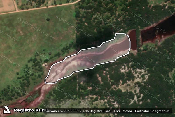 Imagem de satélite de Reservatório classificado pelo INPE/PRODES no ano-PRODES 2000 em Bom Jesus - RN